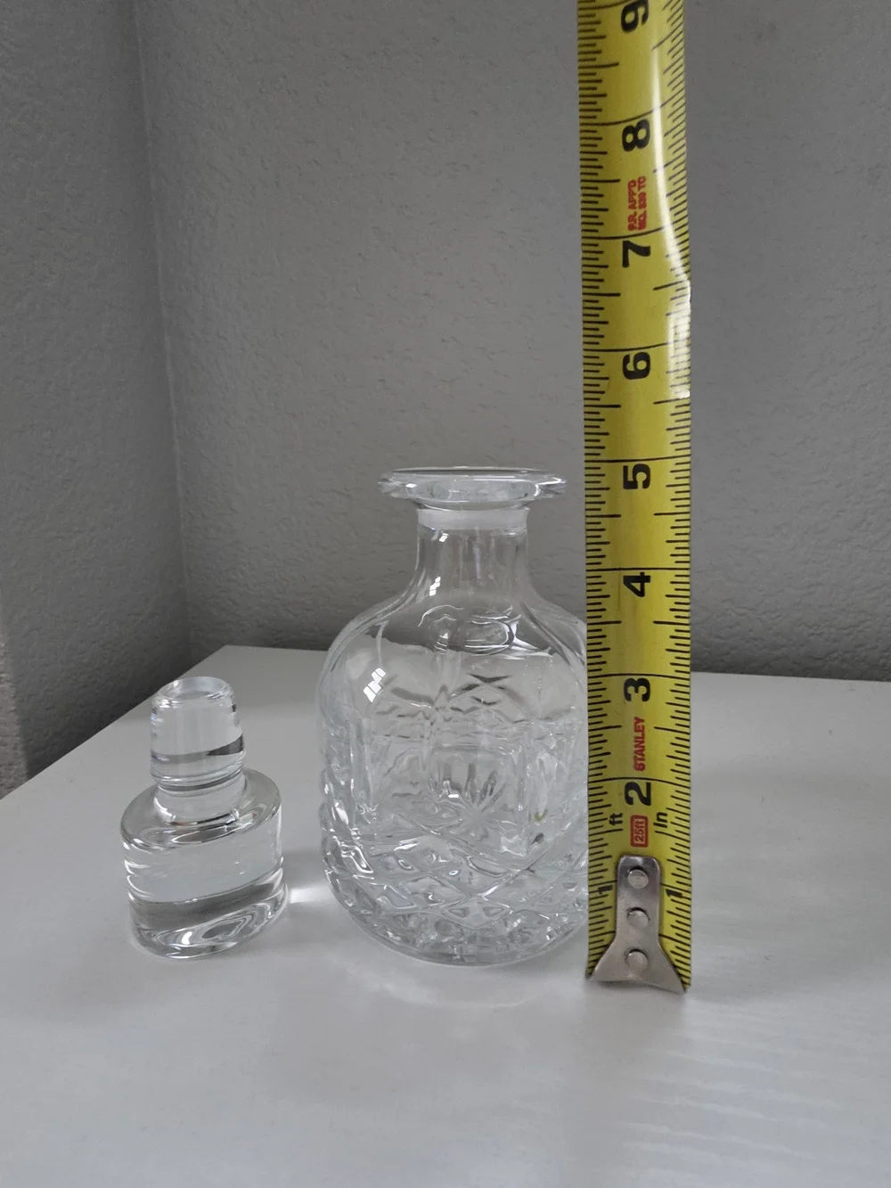 Marquis By Waterford Markham Stackable Crystal Decanter with Stopper 8 In